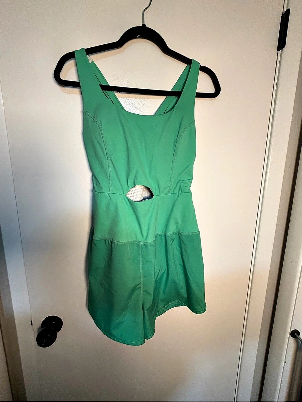 Green Cutout Romper Like New